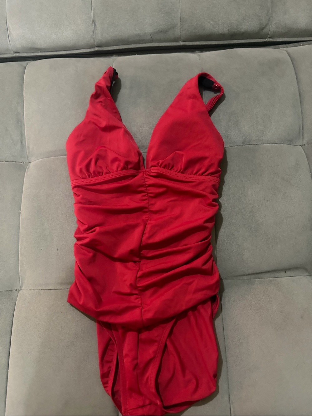 Vintage Jantzen Classics Red One-Piece Swimsuit Size 8